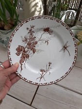 Assiette Piédouche Sarreguemines Carmen brun 