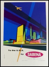 AFFICHE POSTER  Sabena