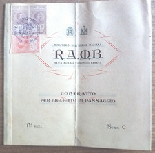 R001] AFRICA ITALIAN MONOPOLY BANANA TICKET SHIP 1938 Marche stamp colonies