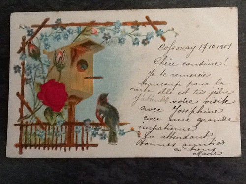 Lot cartes postales gaufrees - lot,