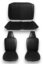 Housses De Siège Pour VW Coccinelle Cabriolet 1302 LS Année 1972 Noir