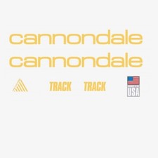 Cannondale Piste bicycle Cadre Stickers - decals: Doré N.41