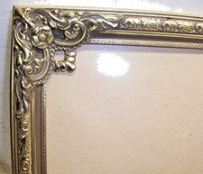 cadre ancien doré + verre