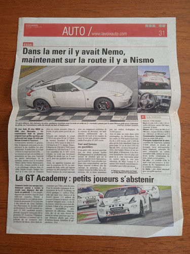 Page journal nissan 370z - de,