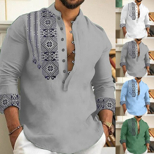 Chemise homme ample - , henley