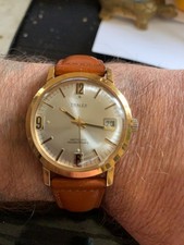 Belle Ancienne Montre Homme Thalès Mécanique Plaqué Or Ancre 17 rubis Antichoc