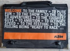 USED CONDITION GENUINE KTM MX ENDURO A4 DOCUMENT FOLDER/SCHOOL CARRY CASE 