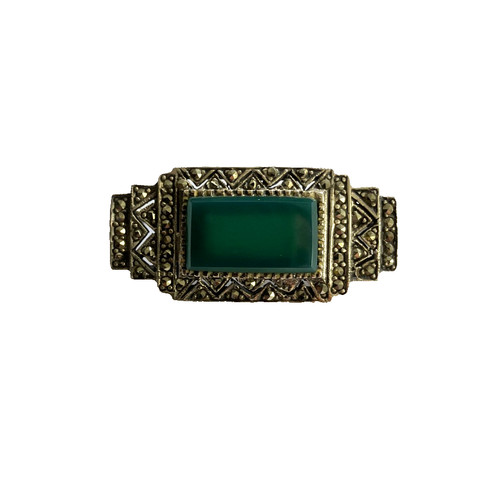 Broche argent marcassite - marcassite,
