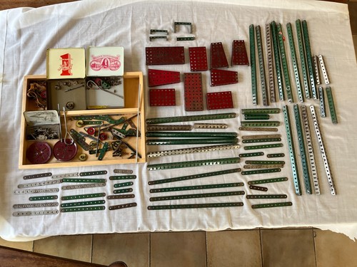 Meccano lot parts vintage - lot, parts.