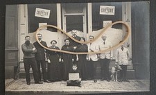 Photo card postcard Château Thierry front hair salon REJUGIE BELGIAN