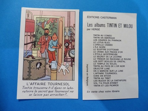 Chromos tintin rare - tintin,