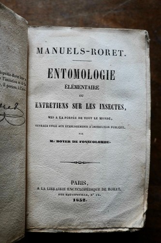 Manuel entomologie insectes - manuel,