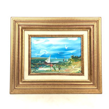 [Peinture XXe] BORD DE MER