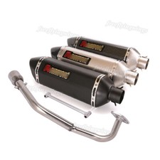 Exhaust Header Pipe 51mm Muffler Tips Escape For Honda SH125i SH150i 2017-2020