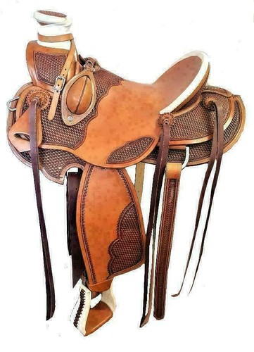 Selle western cuir wade - selle, en