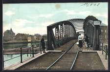 CPA Namur, La Passerelle & la Rive Droite 1908 