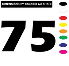 Numéro sticker personnalisé