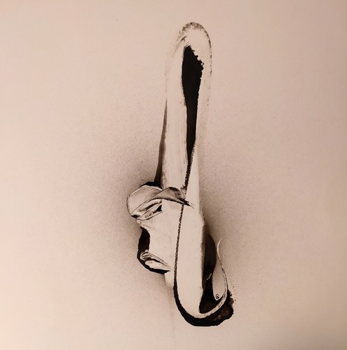 Tableau art abstrait noir - tableau, &