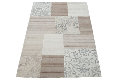Beige 160x230 tapis 100 - cm, 100%