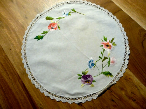 Linge ancien napperon coton - napperon,