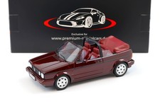 1:18 NOREV VW Golf 1 Cabriolet Etienne Aigner 1990 Bordeaux Rouge Métallisé -