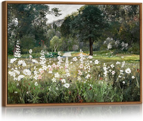 Tableau toile vintage - tableau, vert