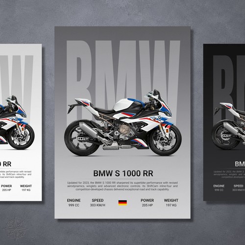 Bmw 1000 2024 poster moto - poster,