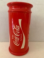 DISTRIBUTEUR VERRE POT A PAILLES VINTAGE - COCA COLA