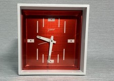 Vintage 1970s West Germany Cube Pop Art Goldbuhl Alarm Clock Excellent 