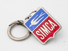 PORTE CLÉS ANCIEN - ÉMAILLÉ - KEYCHAIN - KEY FOB - SIMCA - ROBRI