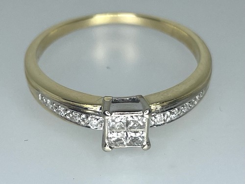 Bague vintage jaune 18ct - vintage,