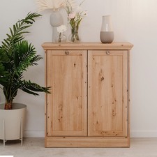 Buffet Salon Style Campagnard Commode Rangement en Bois Chêne Amoire Homestyle4u