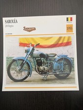 CARTE FICHE MOTO collection ATLAS SAROLEA 200 REGINA