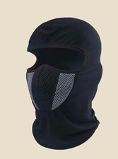 Cagoule masque noir lycra trou