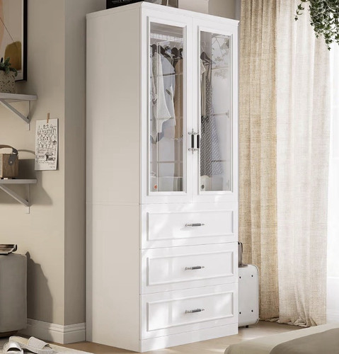 Elegant wardrobe armoire - wardrobe, w/