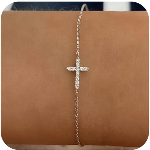 Bracelet croix réglable - bracelet,