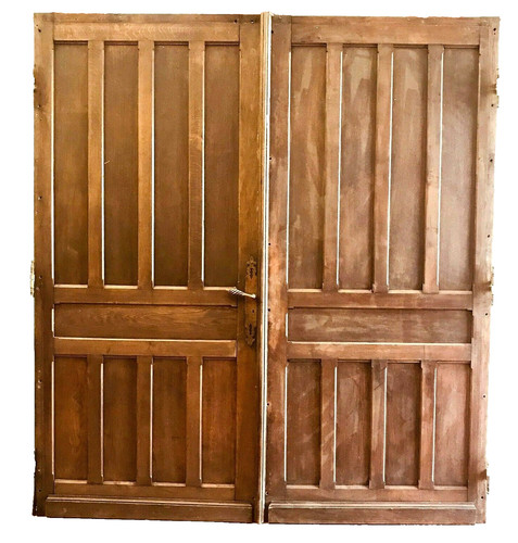 Large paire portes mouluré - de,