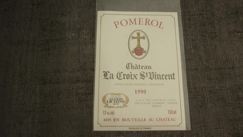 Etiquette vin pomerol - etiquette, de