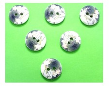 LOT 6 BOUTONS BOIS : rond