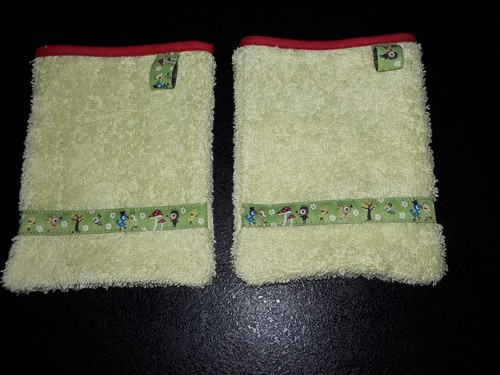 Lot gants de toilette - lot,