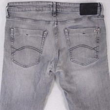 Hommes Tommy Hilfiger SCANTON SLIM Ajusté Straight Élasthanne Gris Jeans W34 L34