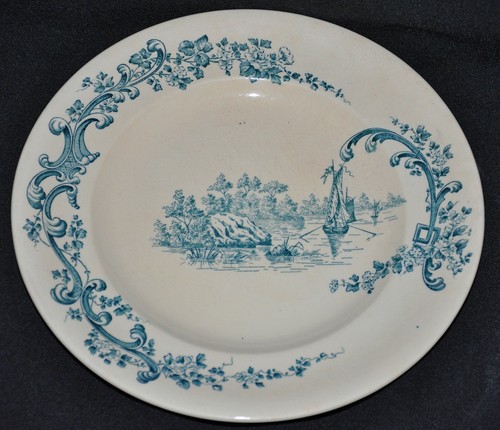 Vintage longwy plate - vintage,