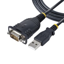 StarTech.com Cable de 1m USB a Serie, Conversor DB9 Macho RS232 a USB, Prolific,