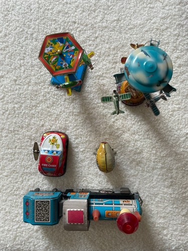 Lot jouets anciens métal - en,