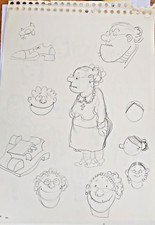 TARDI : dessin, croquis, au crayon, original, non-signé