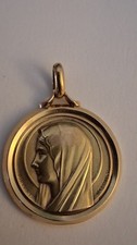 médaille sainte vierge 18k or