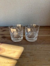 LALIQUE Lalique Hulotte Owl Glass Pair of Glasses 2.3×2.5in used