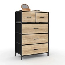 Chiffonnier 5 tiroirs en tissu