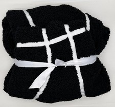 Pottery Barn Teen Basketball Bean Bag Chair LARGE Slipcover - Sherpa Black