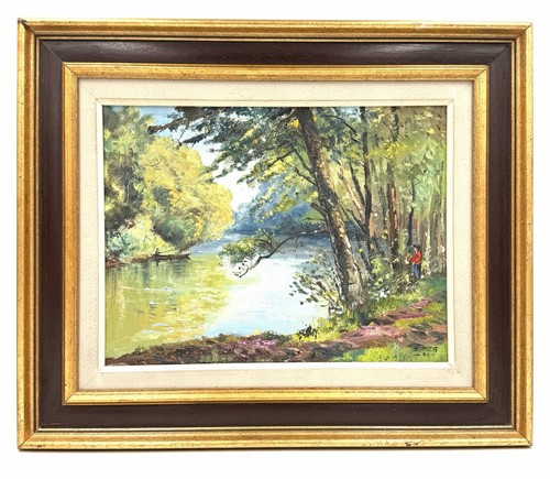 Huile sur panneau - huile,